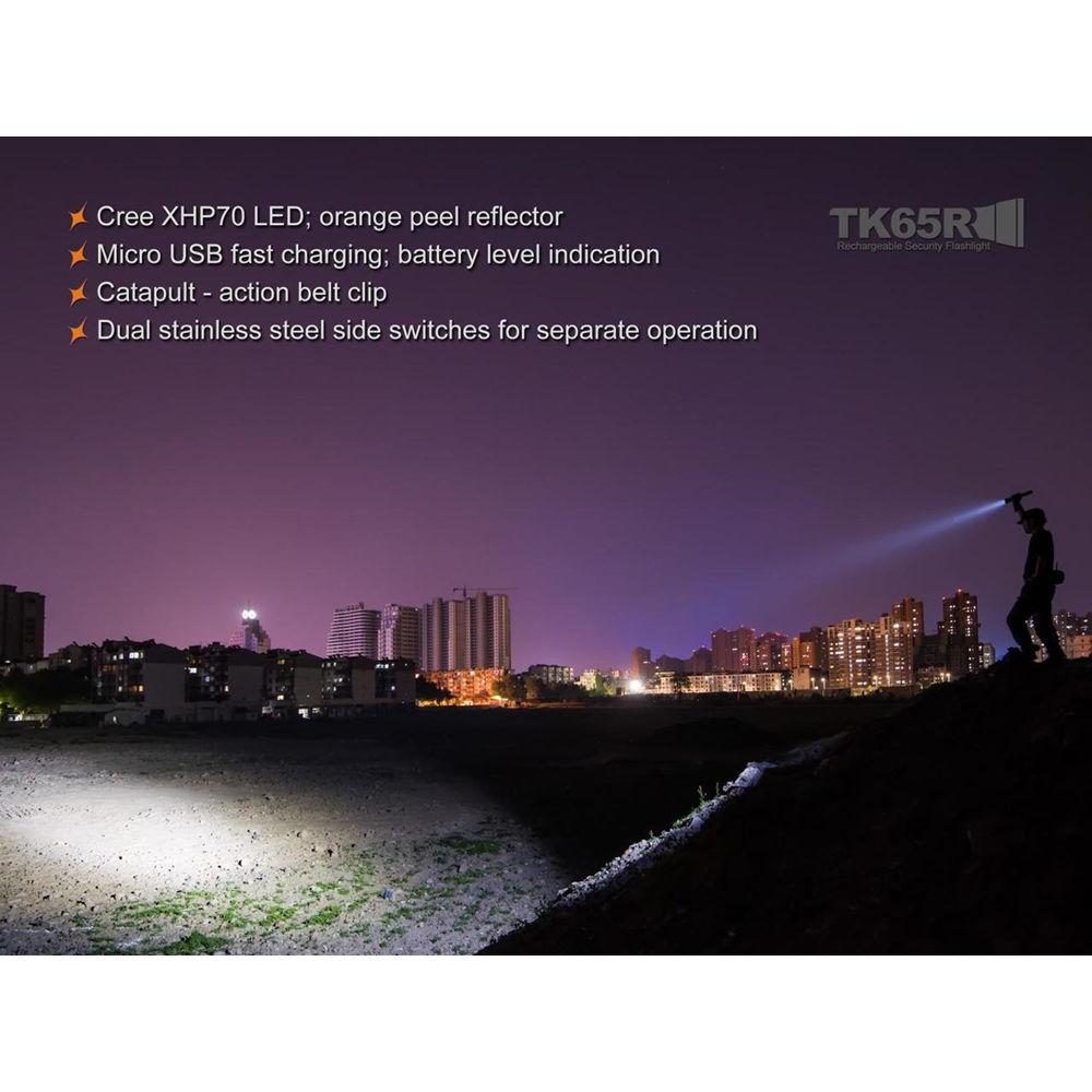 Fenix Flashlight TK65R Rechargeable Security Flashlight