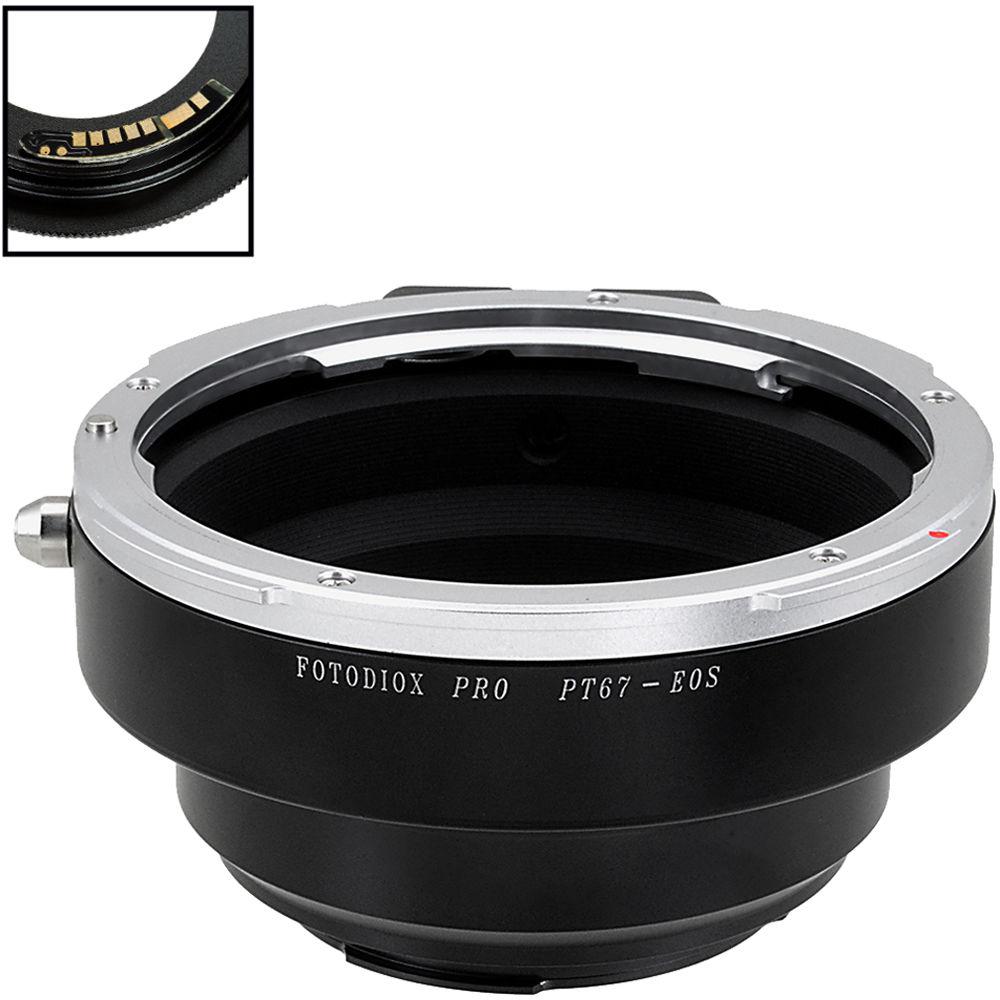 FotodioX Pro Lens Mount Adapter with Generation v10 Focus Confirmation Chip for Pentax 6x7 Mount Lens to Canon EF or EF-S Mount Camera