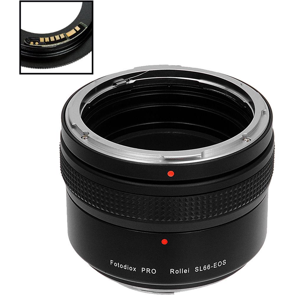 FotodioX Pro Lens Mount Adapter with Generation v10 Focus Confirmation Chip for Rolleiflex SL66-Mount Lens to Canon EF or EF-S Mount Camera