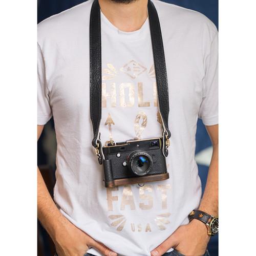 HoldFast Gear 46" Maven Classic American Bison Leather Camera Strap with Hooks & Pads