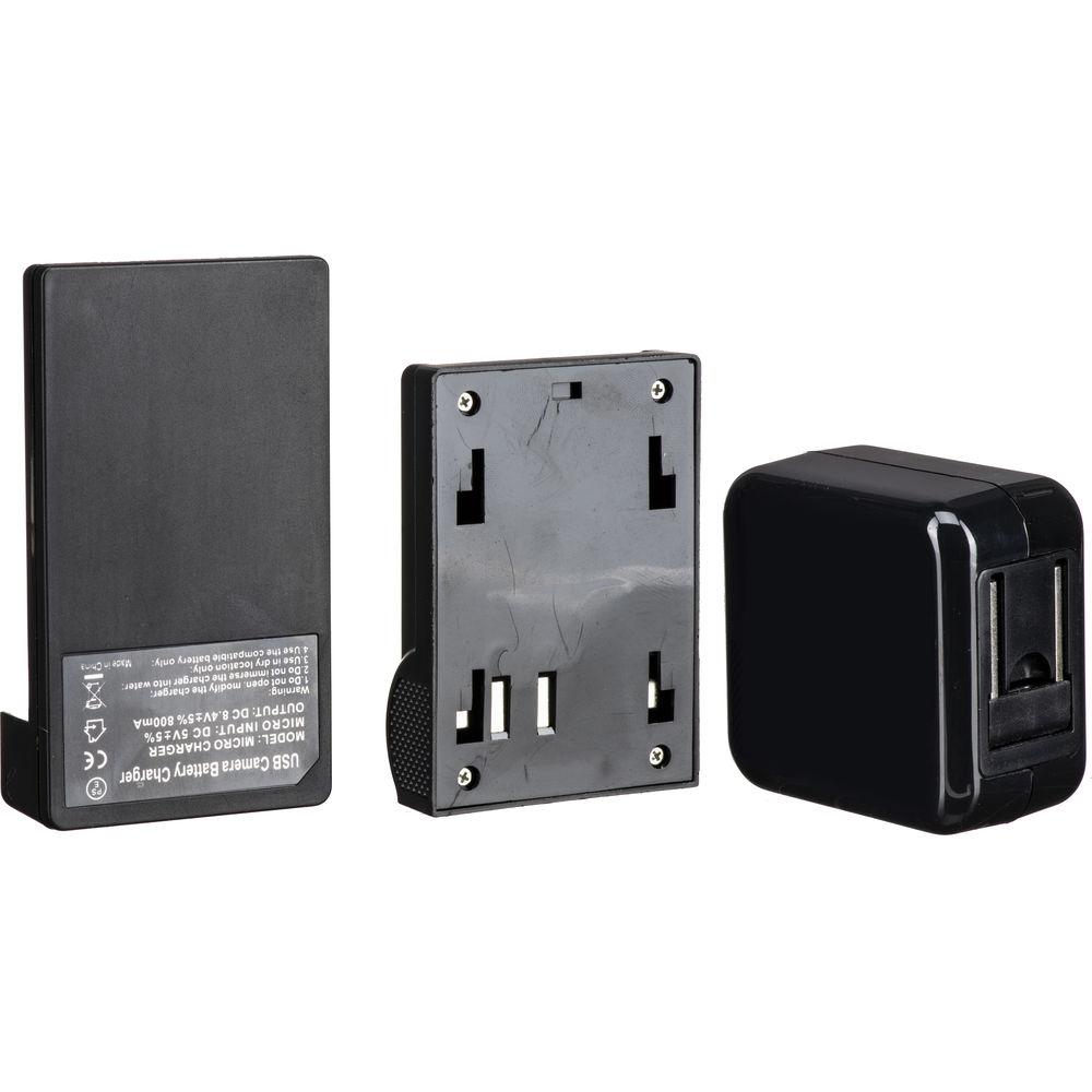 ikan Single DV Battery Charger and USB Wall Adapter with Sony L-Series Plate
