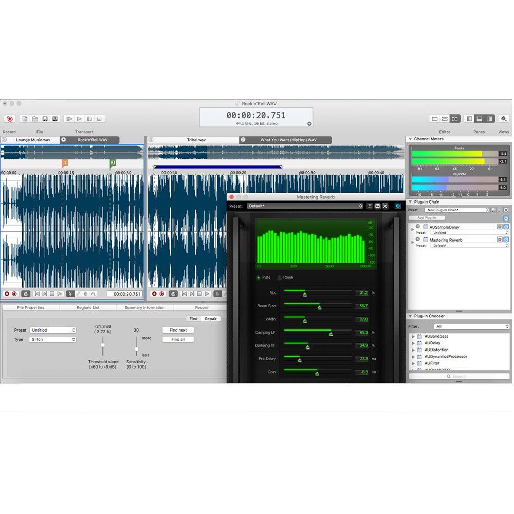 MAGIX Entertainment SOUND FORGE PRO Mac 3 Upgrade - Audio Waveform Editor