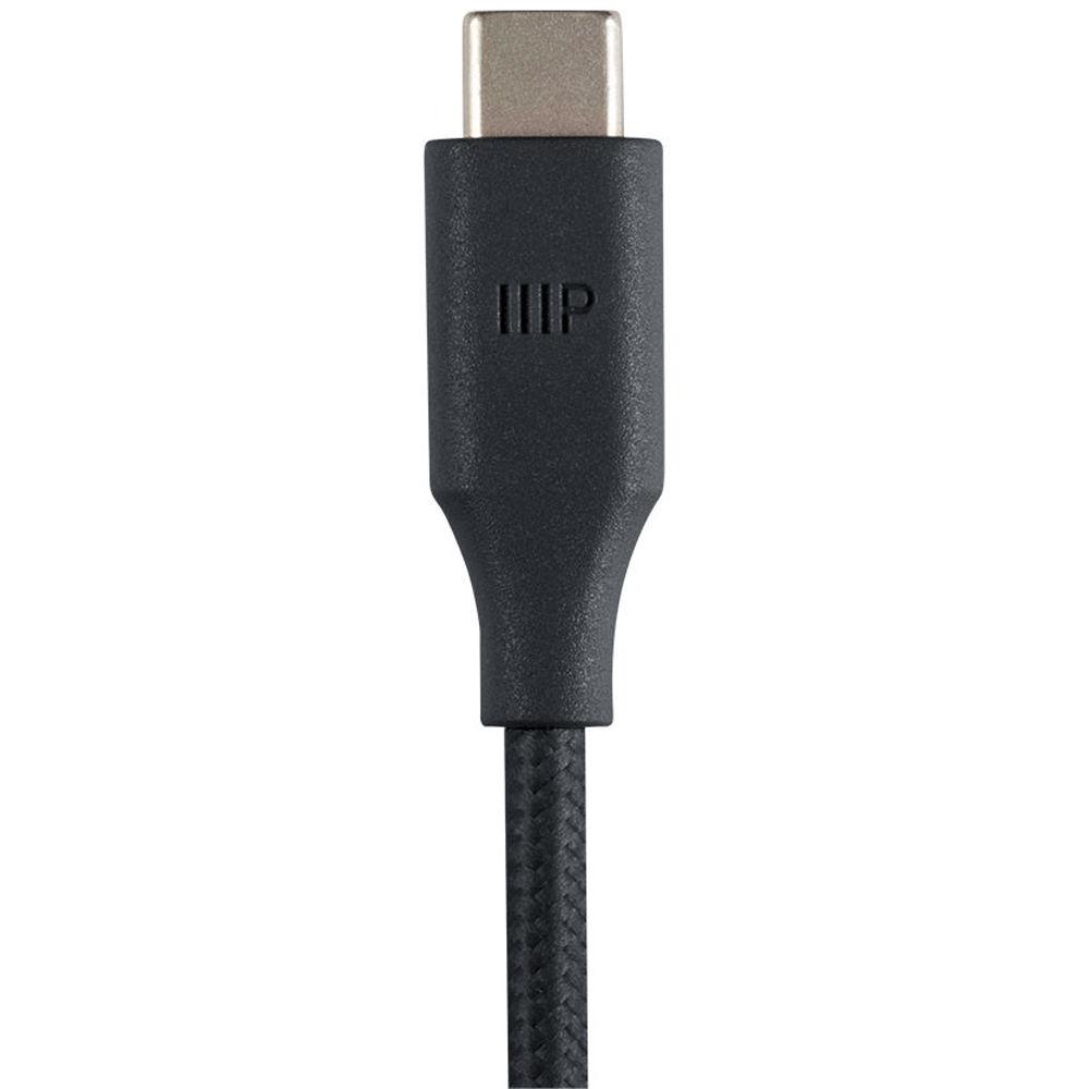 Monoprice USB 2.0 Type-C Male to USB Type-A Female Palette Series Extension Cable
