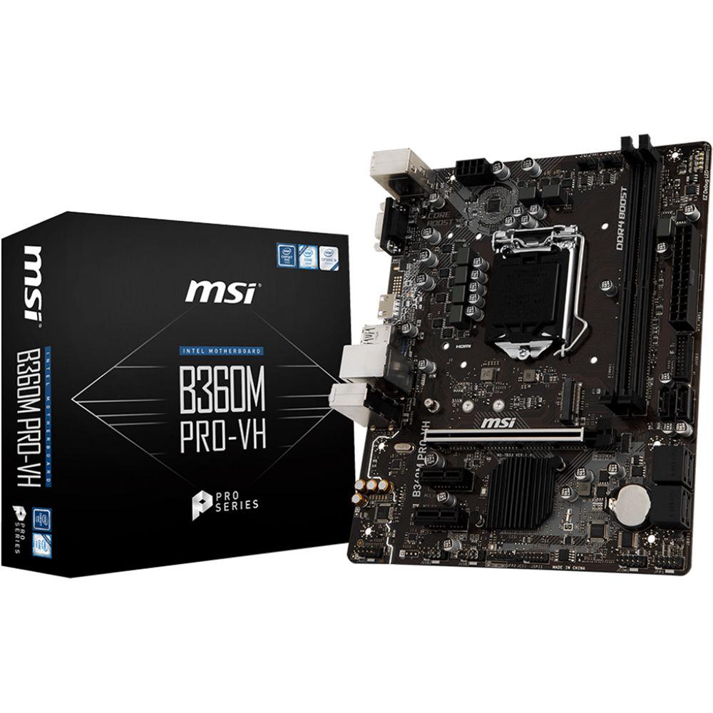 MSI B360M Pro-VH LGA 1151 Micro-ATX Motherboard