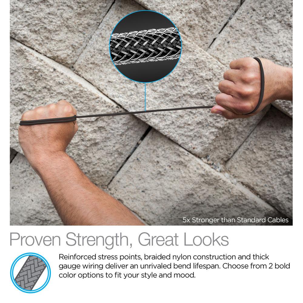 Naztech Braided USB Type-A to USB Type-C Charge Sync Cable