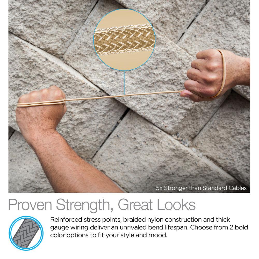 Naztech Braided USB Type-A to USB Type-C Charge Sync Cable