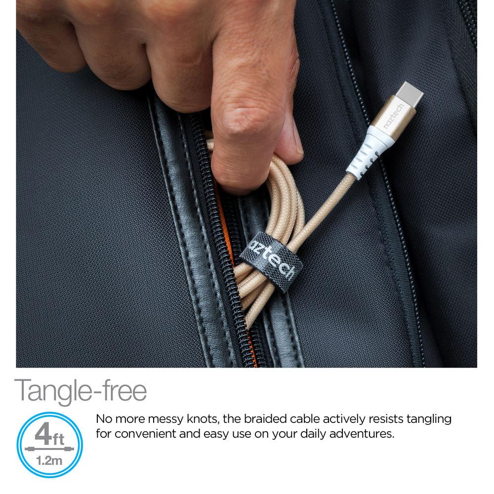 Naztech Braided USB Type-A to USB Type-C Charge Sync Cable
