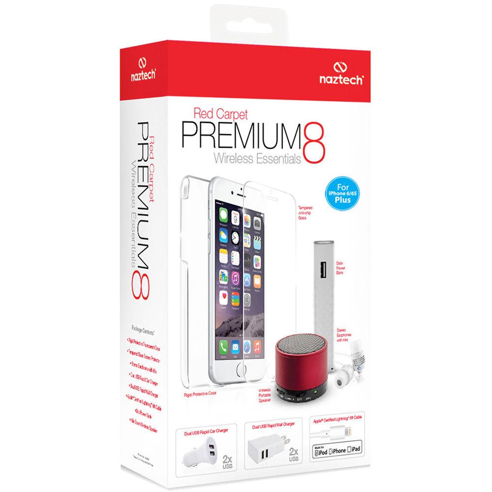 Naztech Red Carpet Premium 8 Essentials Kit for iPhone 6 6s Plus