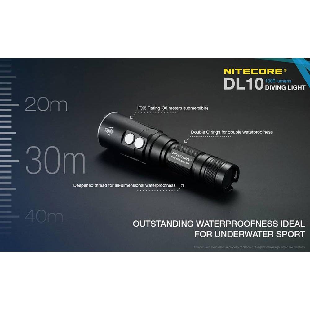 Nitecore DL10 LED Dive Light