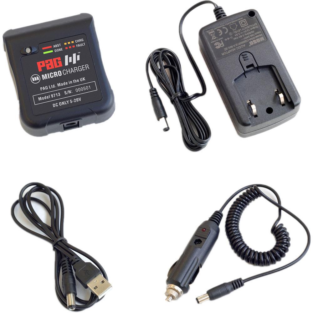 PAG PAGlink Micro Charger with Wall, USB, & Car Adapters
