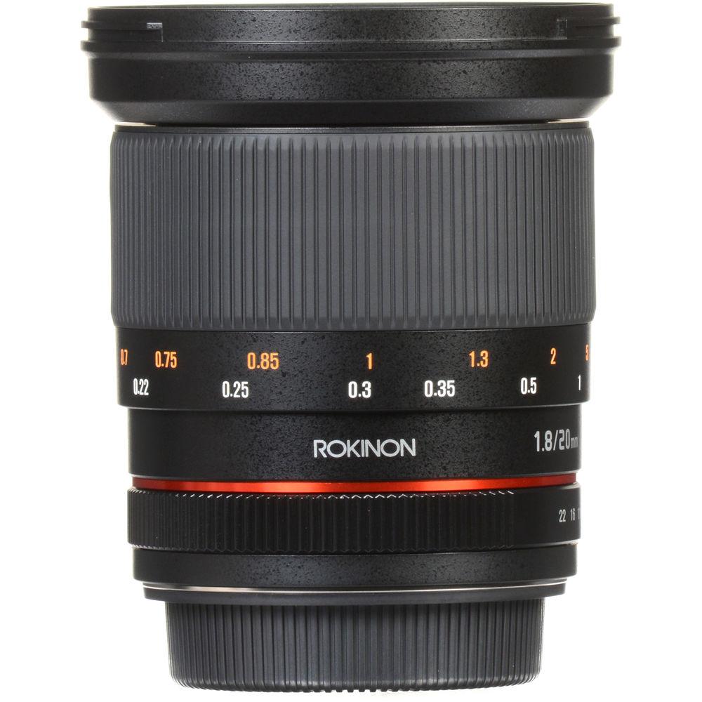 Rokinon 20mm f 1.8 ED AS UMC Lens for Canon EF