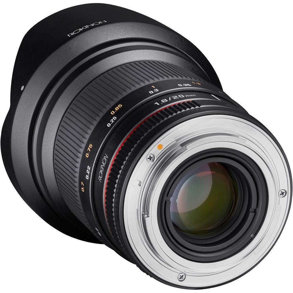 Rokinon 20mm f 1.8 ED AS UMC Lens for Nikon F