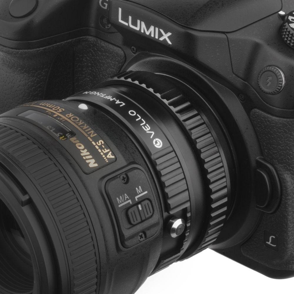 Vello Nikon F-Mount G Lens to Micro Four Thirds Camera Lens Adapter with Aperture Control