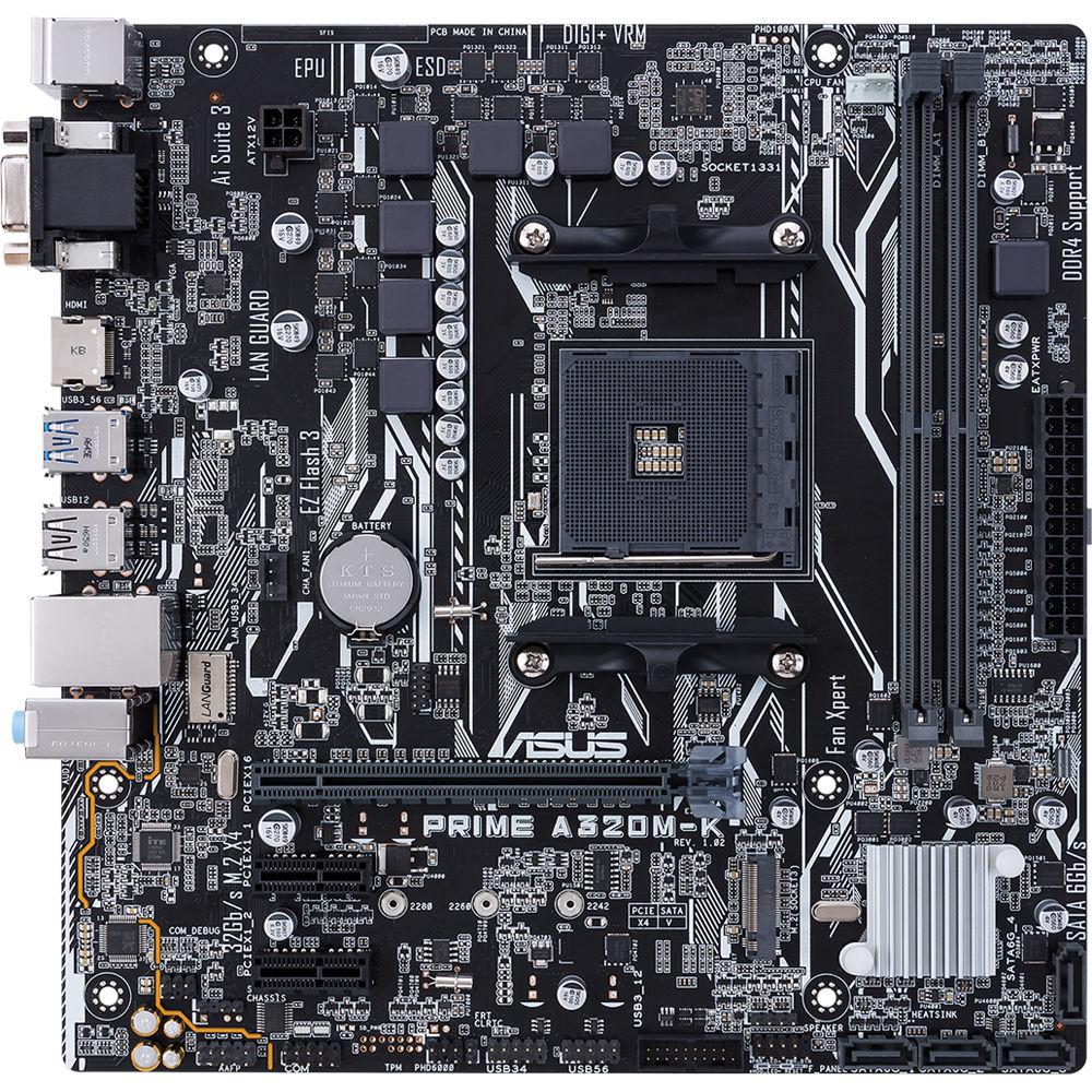 ASUS Prime A320M-K AM4 Micro-ATX Motherboard