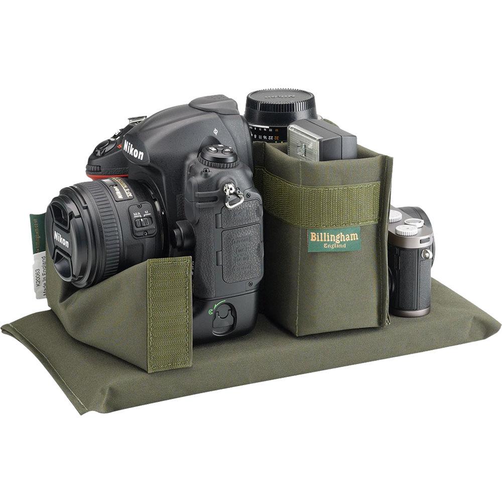 Billingham 225 Shoulder Bag Khaki with Tan Leather Trim