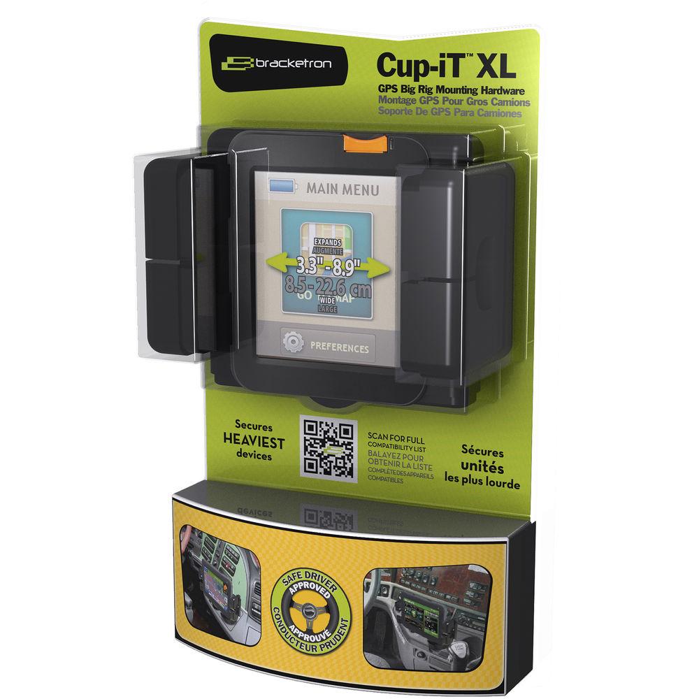 Bracketron Cup-iT XL Cup Holder Mounting Kit for Select Smartphones and Portable Devices