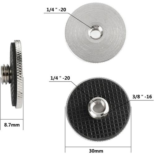 CAMVATE 1 4"-20 Female To 3 8"-16 Male Adapter For Quick Release Plate