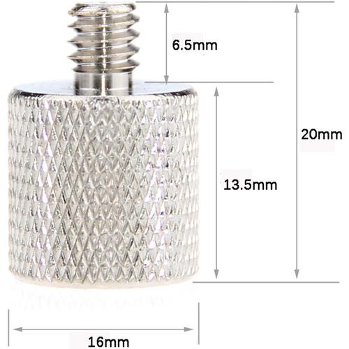 CAMVATE 3 8"-16 Female To 1 4"-20 Male Screw Adapter For Tripod Camera