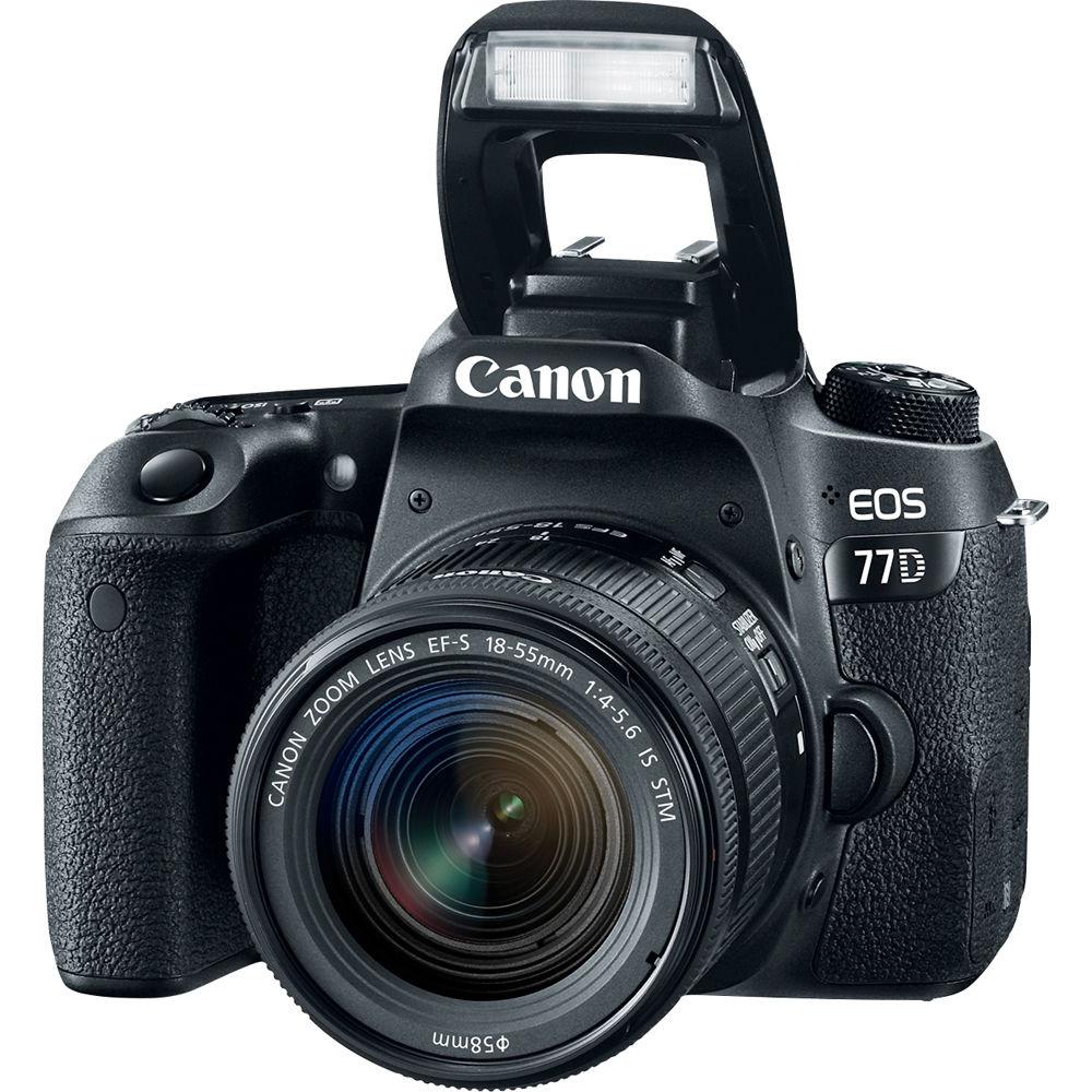 Canon EOS 77D DSLR Camera with 18-55mm Lens