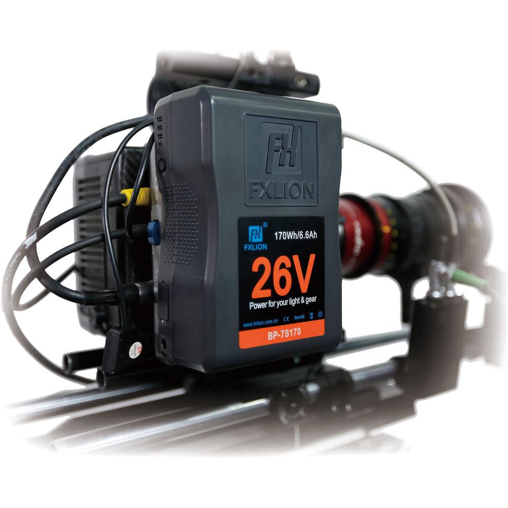 Fxlion BP-7S170 26V Lithium-Ion V-Mount Battery for LED Light and Cine Camera