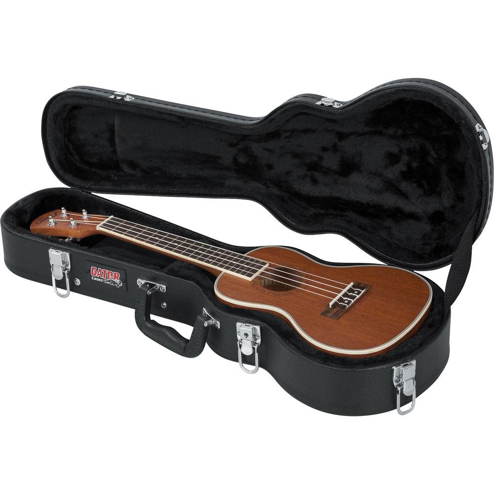 Gator Cases Hard-Shell Wood Case for Concert-Style Ukulele