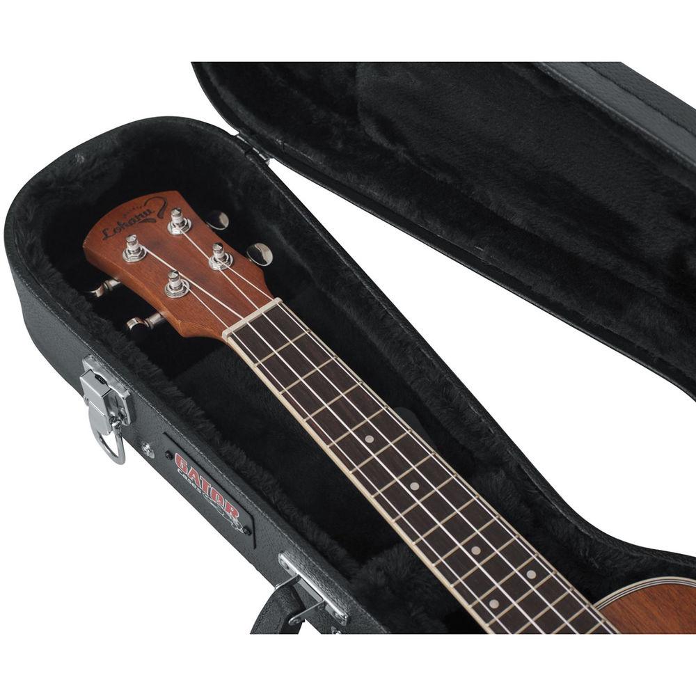 Gator Cases Hard-Shell Wood Case for Concert-Style Ukulele