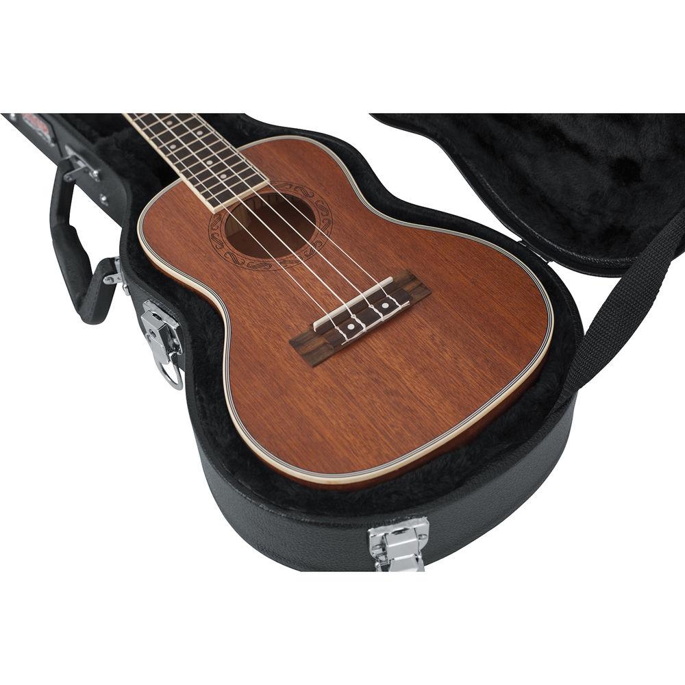 Gator Cases Hard-Shell Wood Case for Concert-Style Ukulele