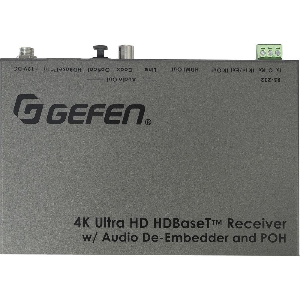 Gefen 4K HDBaseT Receiver with Audio De-Embedder and PoH