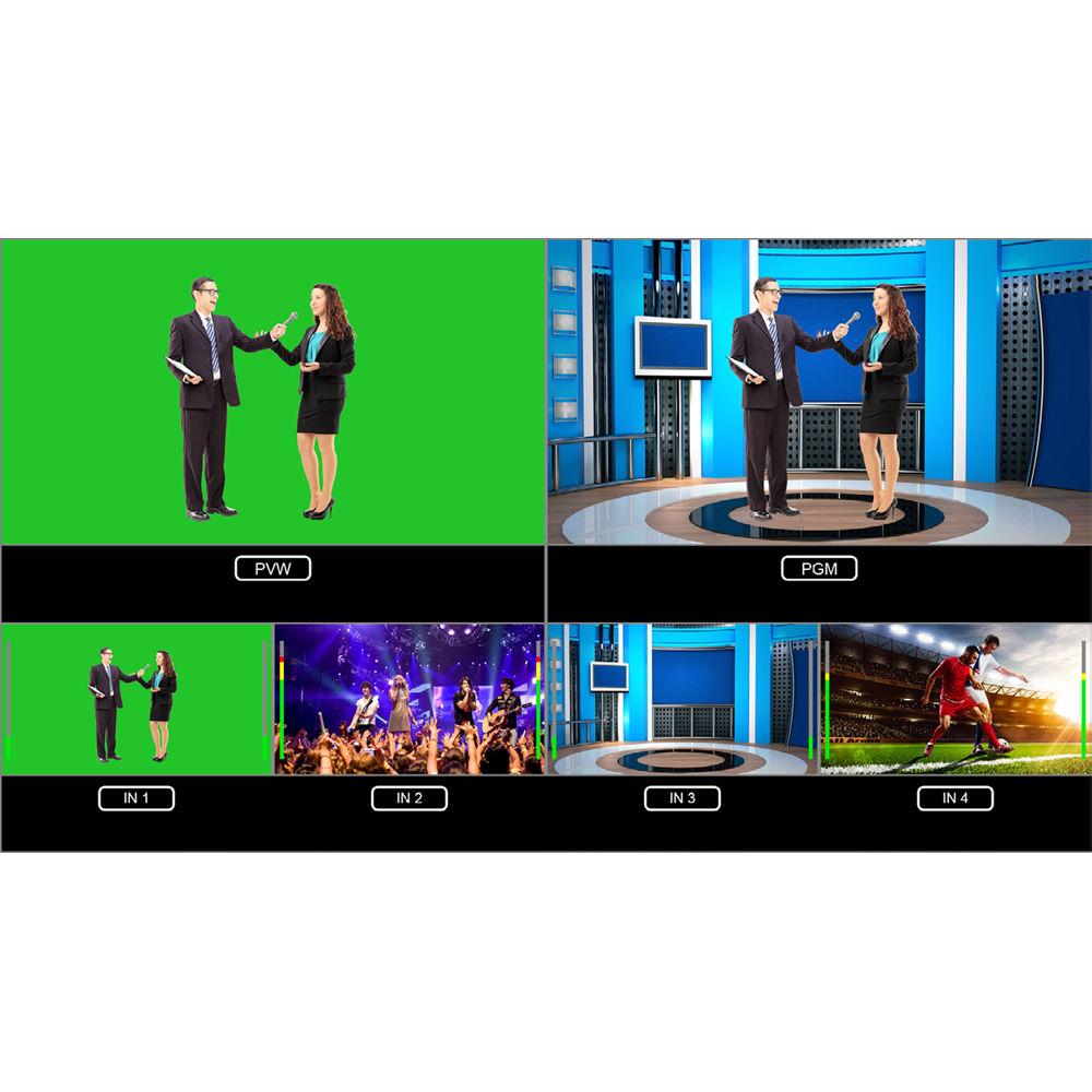 Lumantek ez-Pro VS4 4x1 Multiview Switcher for 3G-SDI and HDMI