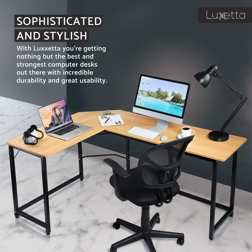 Luxxetta L-Shaped Office Computer Desk