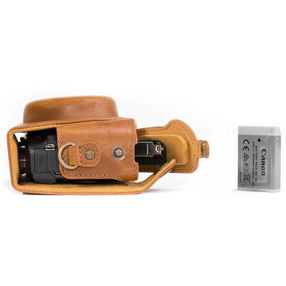 MegaGear Ever Ready Leather Camera Case for Canon PowerShot G7 X Mark II