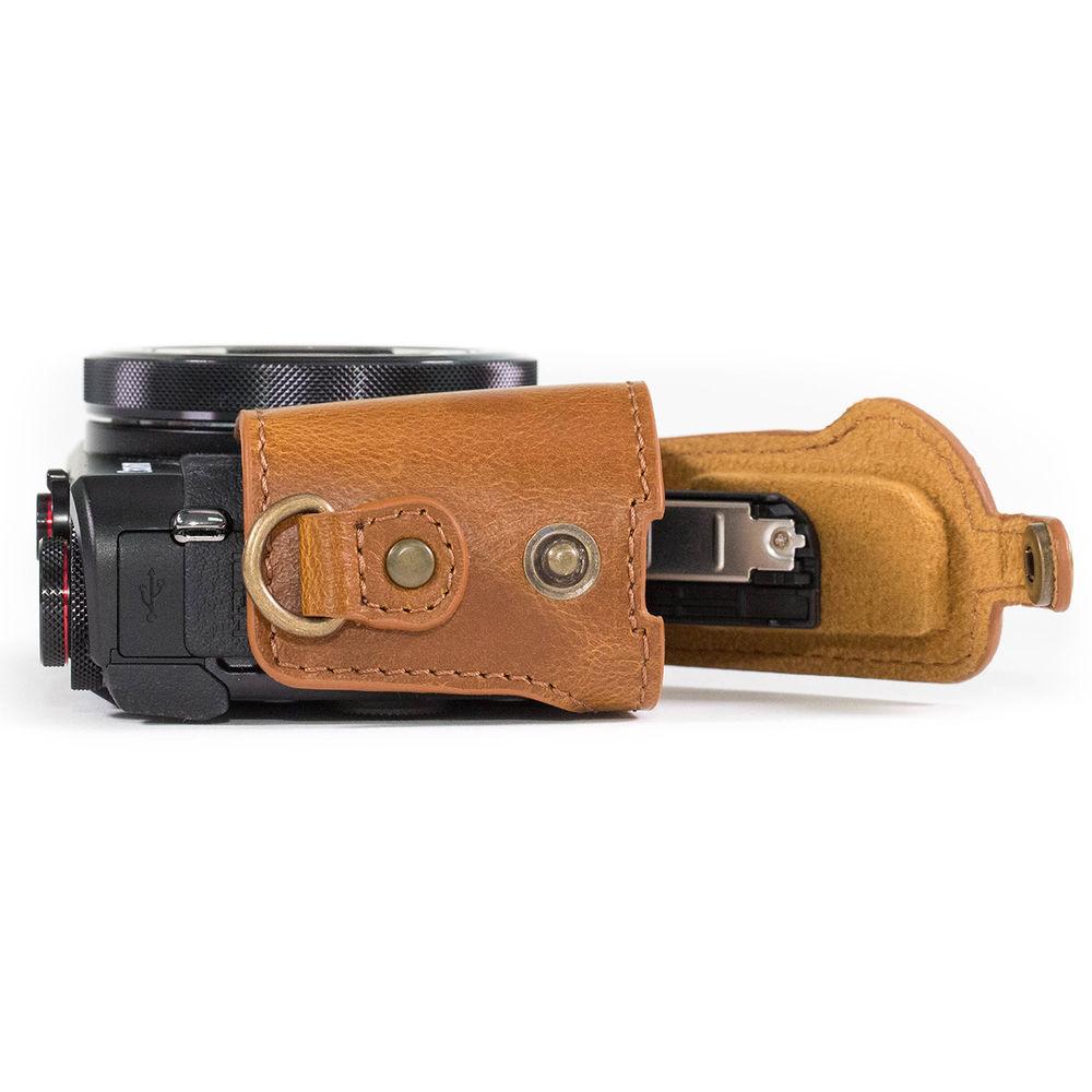 MegaGear Ever Ready Leather Camera Case for Canon PowerShot G7 X Mark II