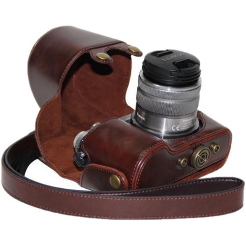 MegaGear Ever Ready PU Leather Case and Strap for Panasonic LUMIX GX7