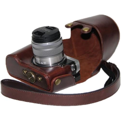 MegaGear Ever Ready PU Leather Case and Strap for Panasonic LUMIX GX7