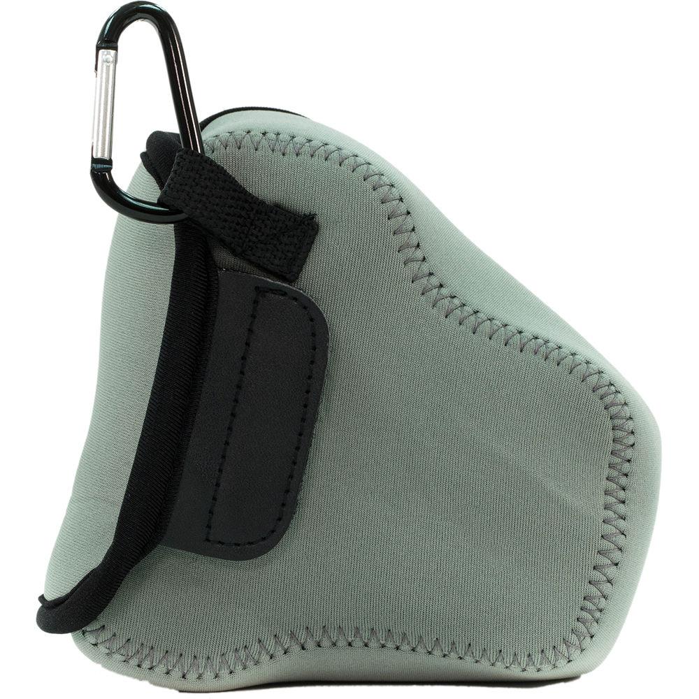 MegaGear MG1037 Ultra Light Neoprene Case with Carabiner for Canon EOS M5 with 15-45mm