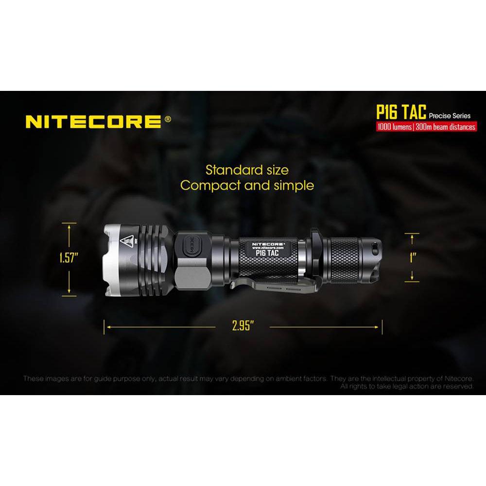 Nitecore P16 TAC Compact Tactical LED Flashlight