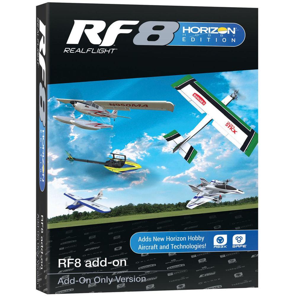 Realflight 8 RF8 Horizon Hobby Edition Add-Ons Disc Only Full Simulator Software And Transmitter No