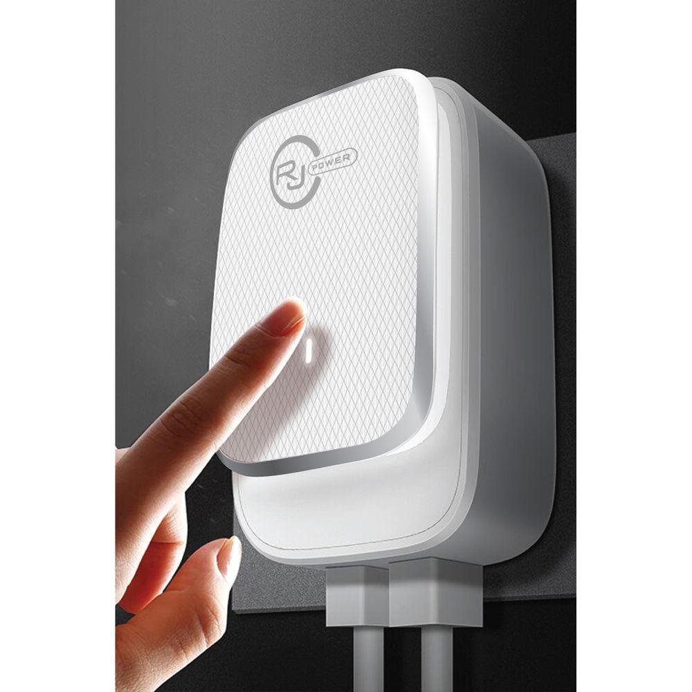 REVJAMS Smart Dual USB Travel Charger with LED Night Light