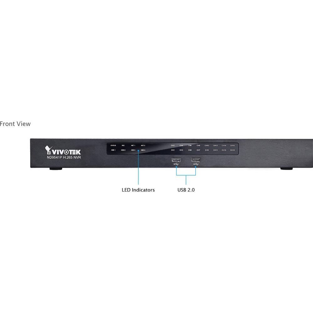 Vivotek ND9541P 32-Channel 12MP NVR with 16 PoE Ports