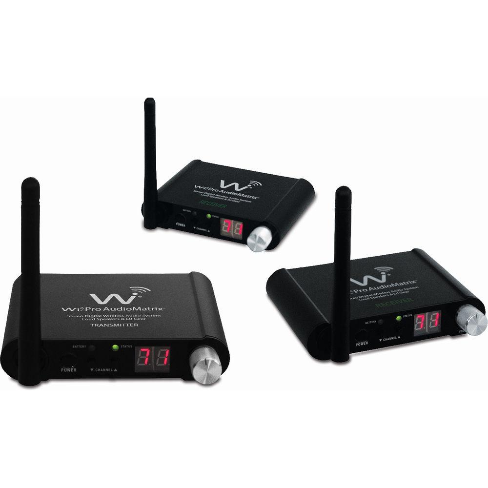 Wi Digital Wi Pro AudioMatrix X8 Portable 2.4 GHz Stereo Digital Multicast Wireless Audio System