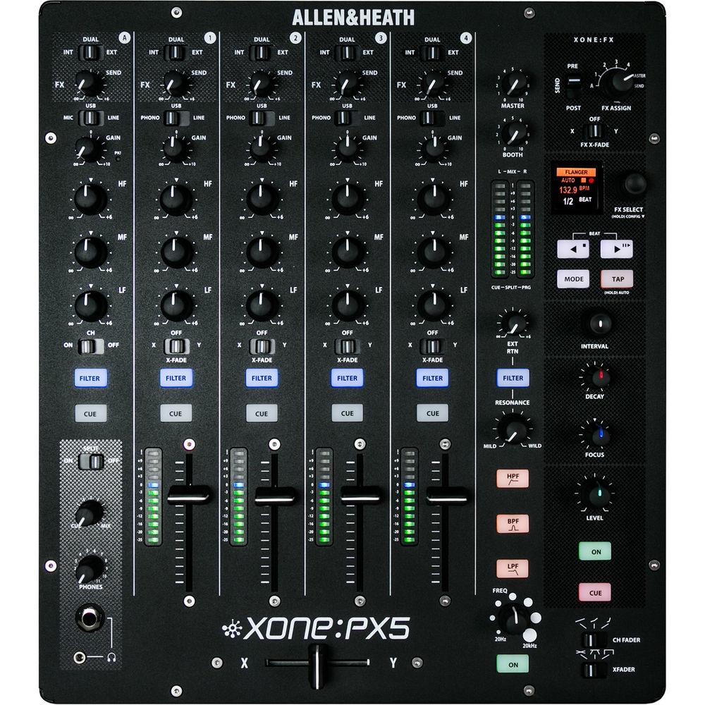 Allen & Heath XONE:PX5 - 4 1 Channel DJ Mixer with Soundcard