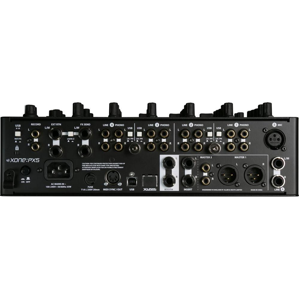 Allen & Heath XONE:PX5 - 4 1 Channel DJ Mixer with Soundcard