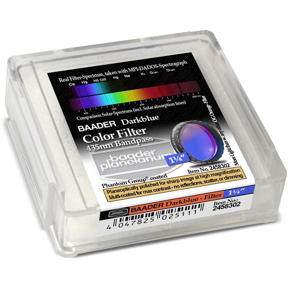 Alpine Astronomical Baader Dark Blue Colored Bandpass Eyepiece Filter