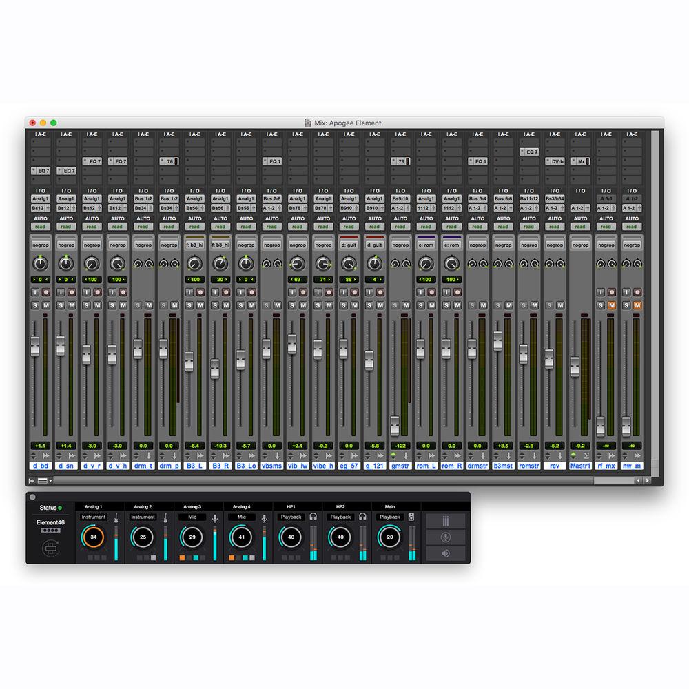 Apogee Electronics Element 46 12x14 Thunderbolt Audio I O Box for Mac