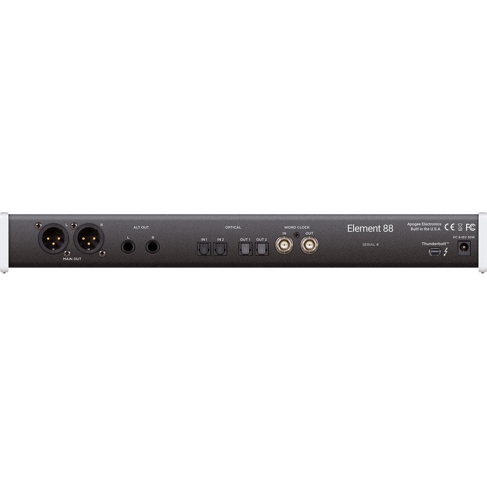 Apogee Electronics Element 88 16x16 Thunderbolt Audio I O Box for Mac