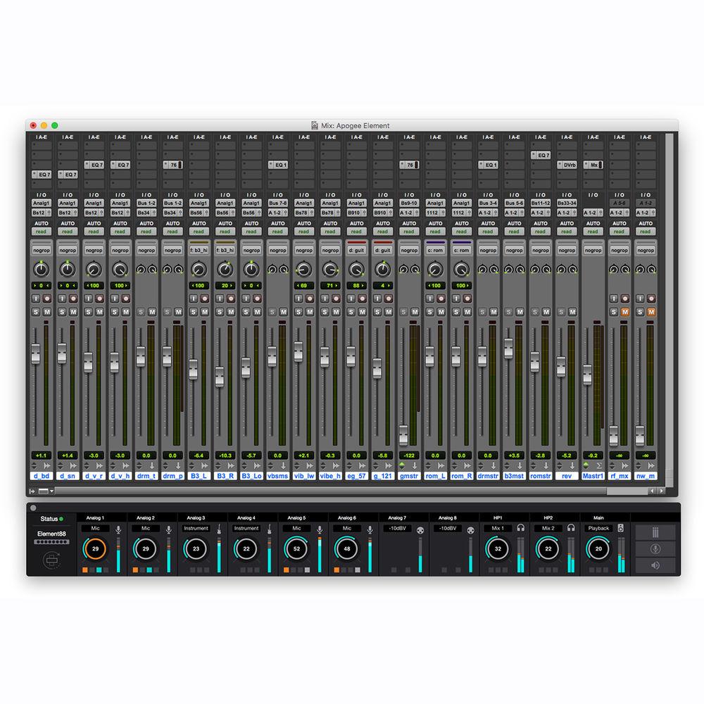 Apogee Electronics Element 88 16x16 Thunderbolt Audio I O Box for Mac