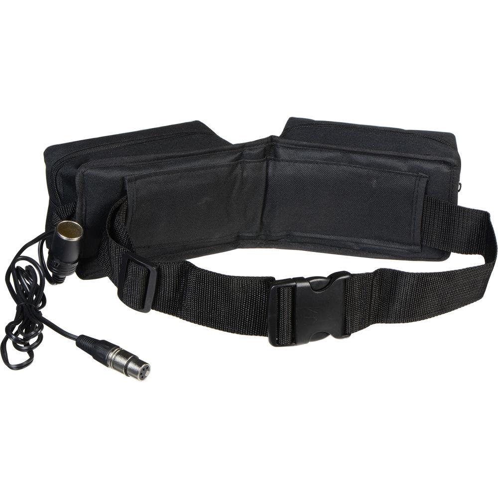 Bescor PRB-7XLRNC Starved Electrolyte Battery Belt Cigarette and 4-Pin XLR Connectors, without Charger