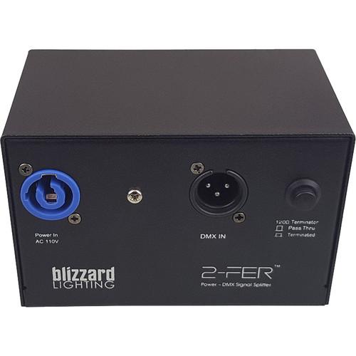 Blizzard 2-Fer 2-Way Power and DMX Signal Splitter