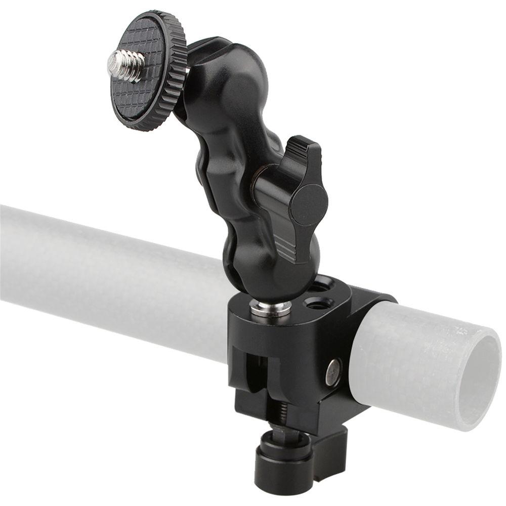 CAMVATE 1 4" 25mm Rod Clamp 360 Degree Swivel Monitor Mount Adapter with Two Black Adjustable Knobs