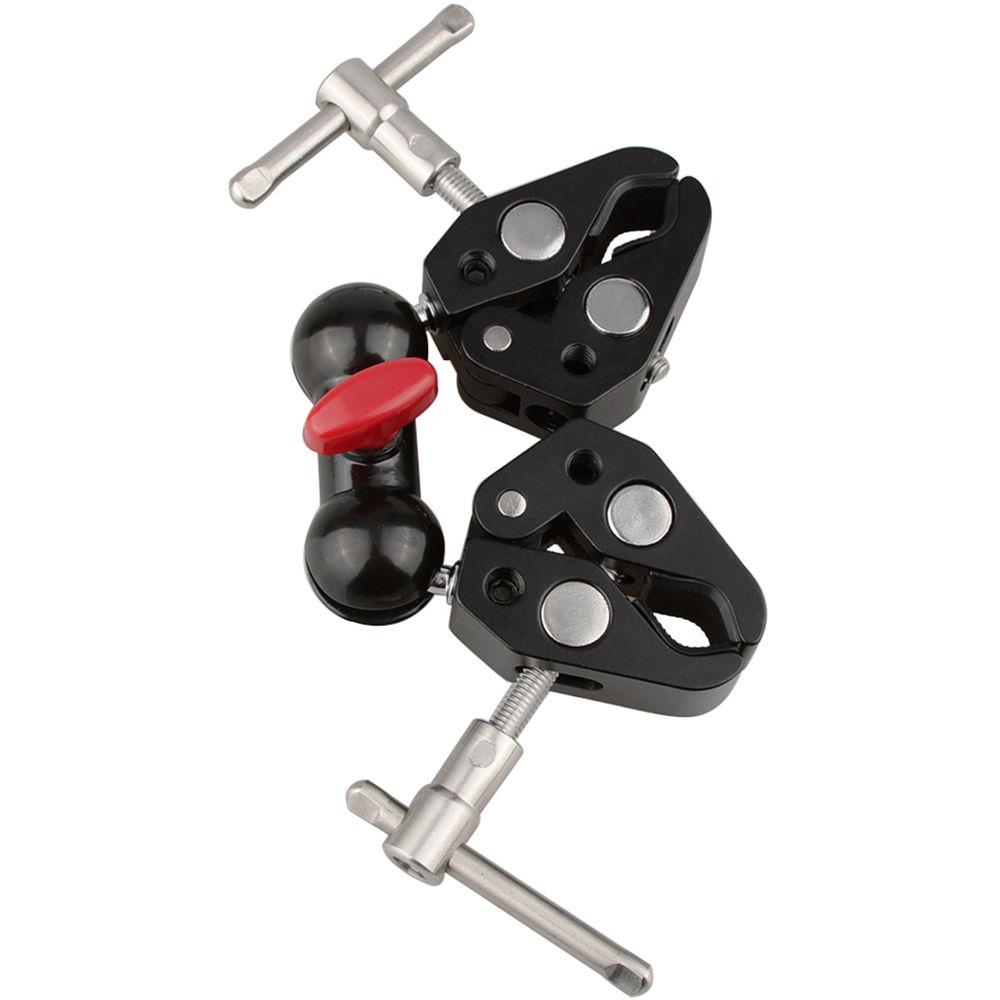 CAMVATE Articulating Magic Arm with 360° Swivel Ball Head & Two Super Clamps